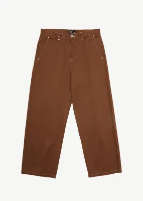 AFENDS Mens Pablo - Baggy Pants - Toffee