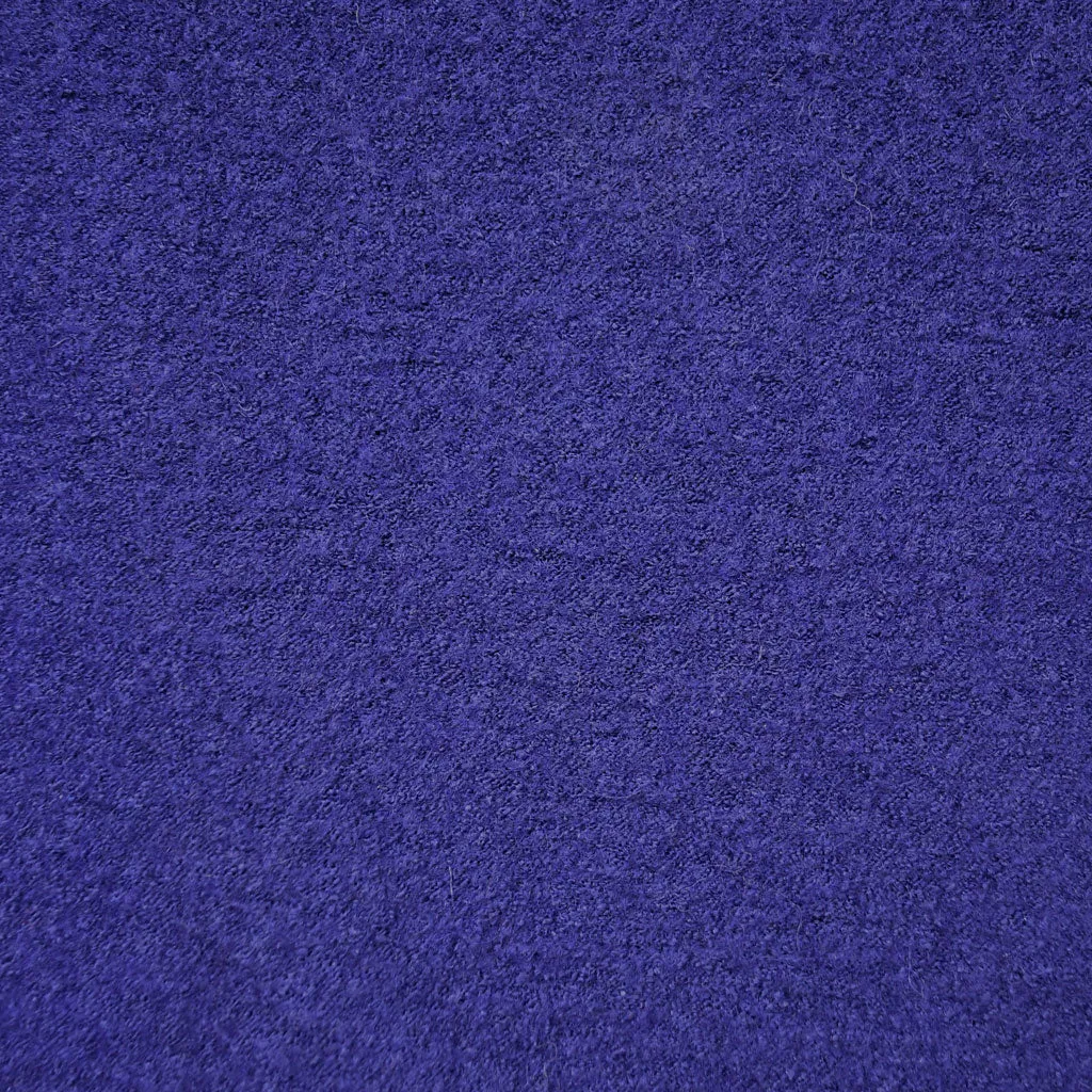 Boiled Wool Blend Coating Sapphire