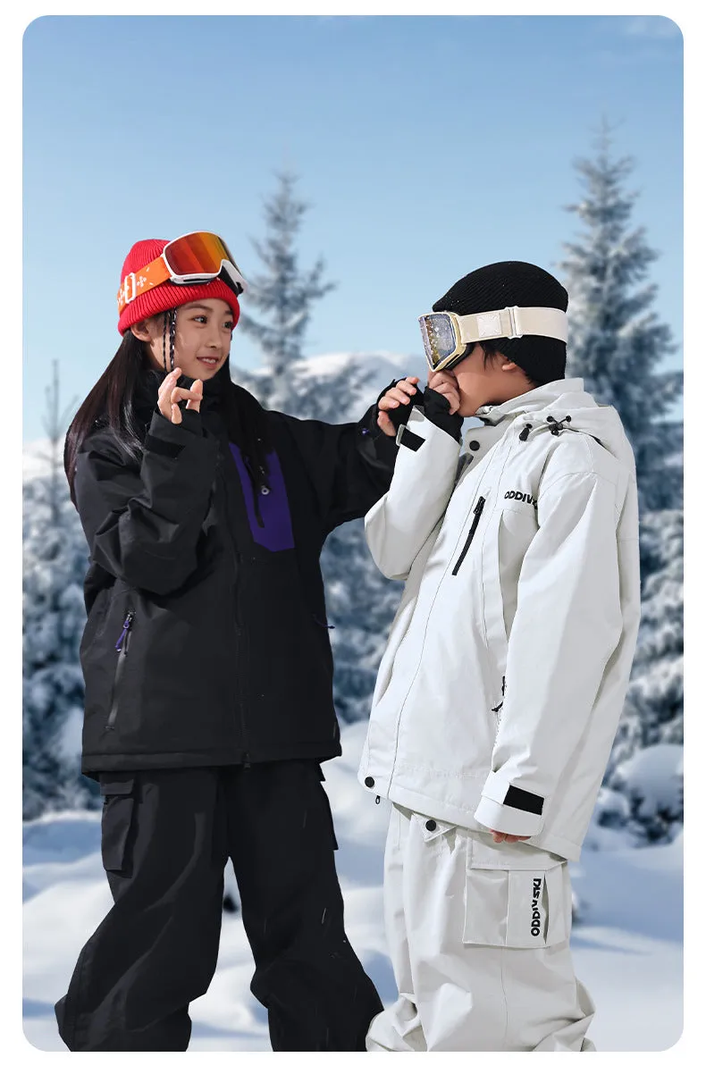 Boys & Girls Outdoor Baggy Ski Jacket & Pants Set