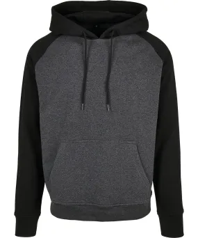 Charcoal/Black - Basic raglan hoodie