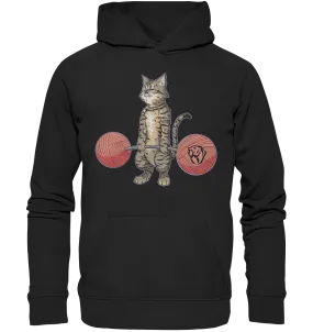 Deadlifting Tabby Cat Hoodie (EU) 3XL 