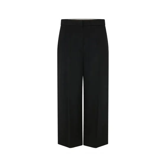 Denis Wool Culotte Trouser Black