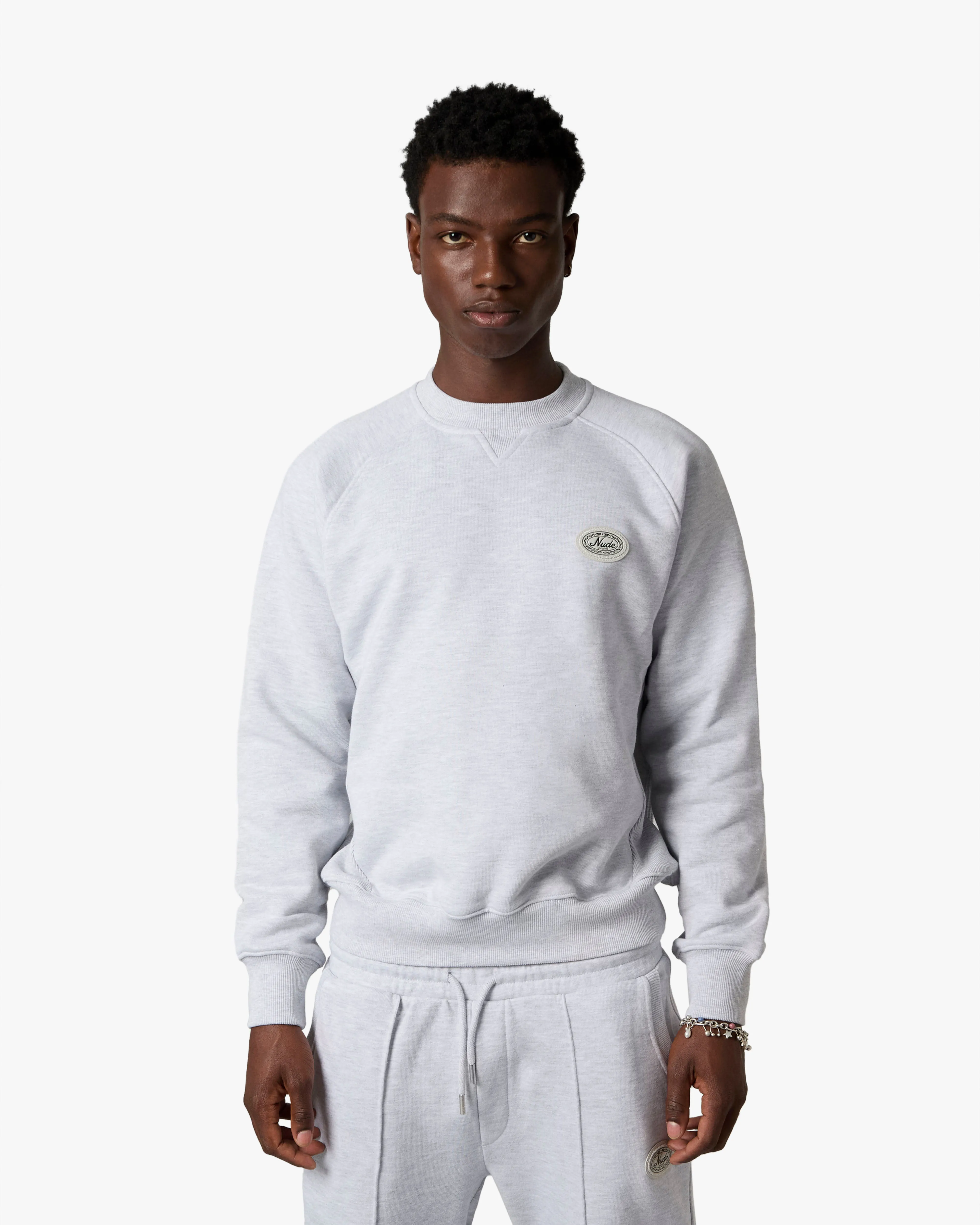 ESSENTIALS CREWNECK GREY MELANGE