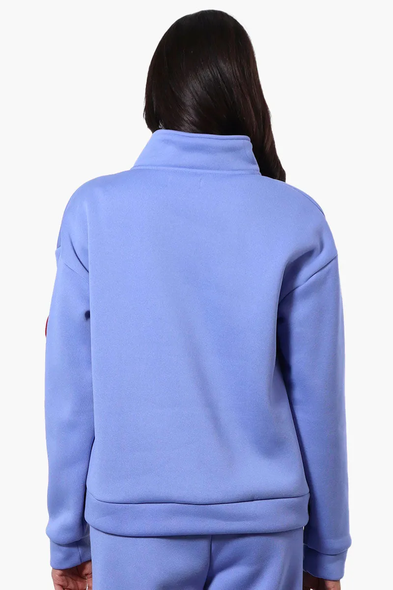 Fahrenheit 1/4 Zip Basic Sweatshirt - Blue