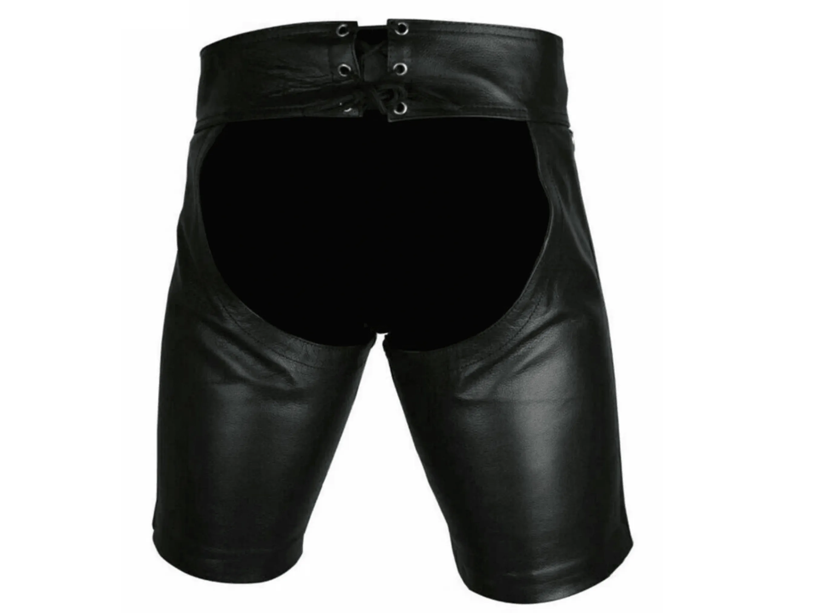 Fetish Wear Leather Bondage Shorts