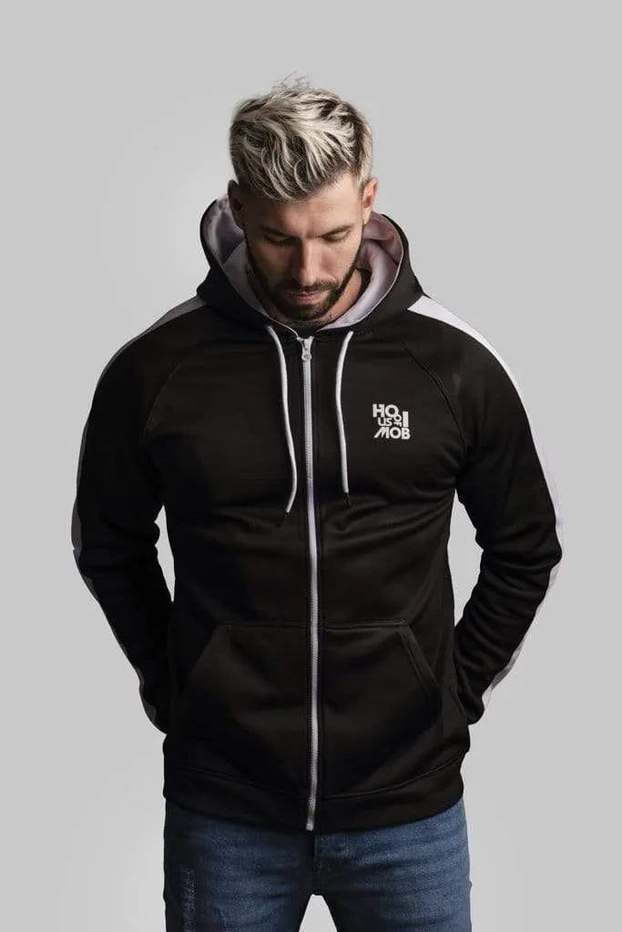 full zip haus Hoodie Black