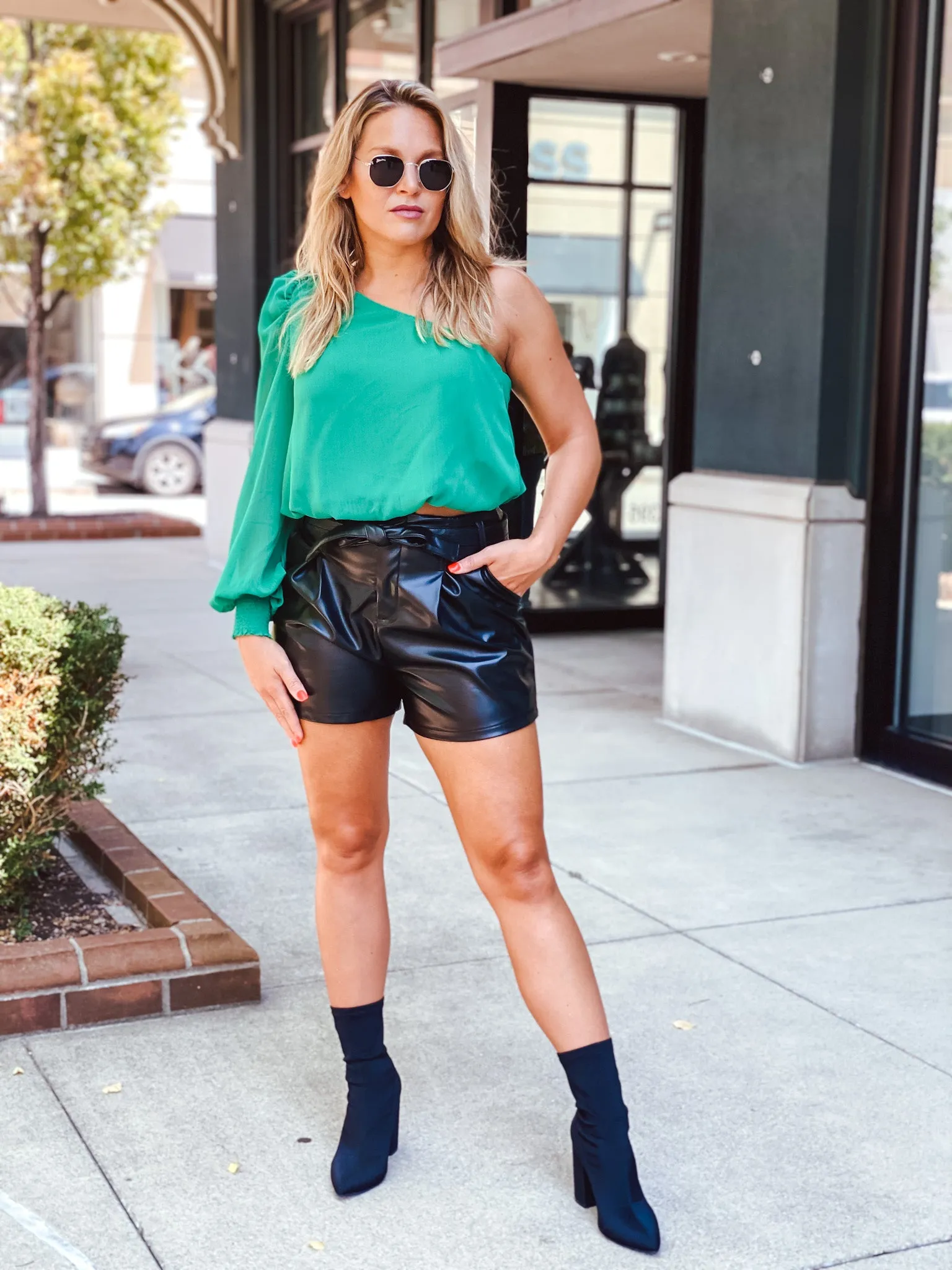 Girl Boss Leather Short