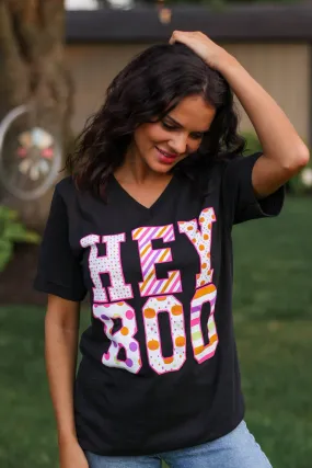 Hey Boo Halloween Graphic Tee