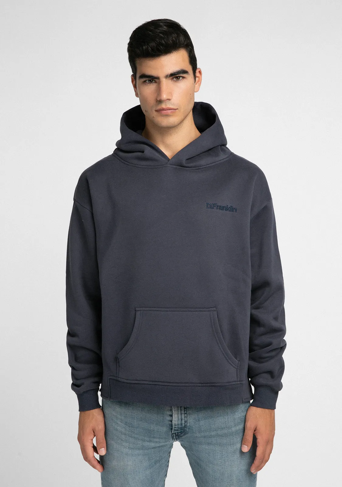 Hoodie Oversized D.Franklin Basic Navy