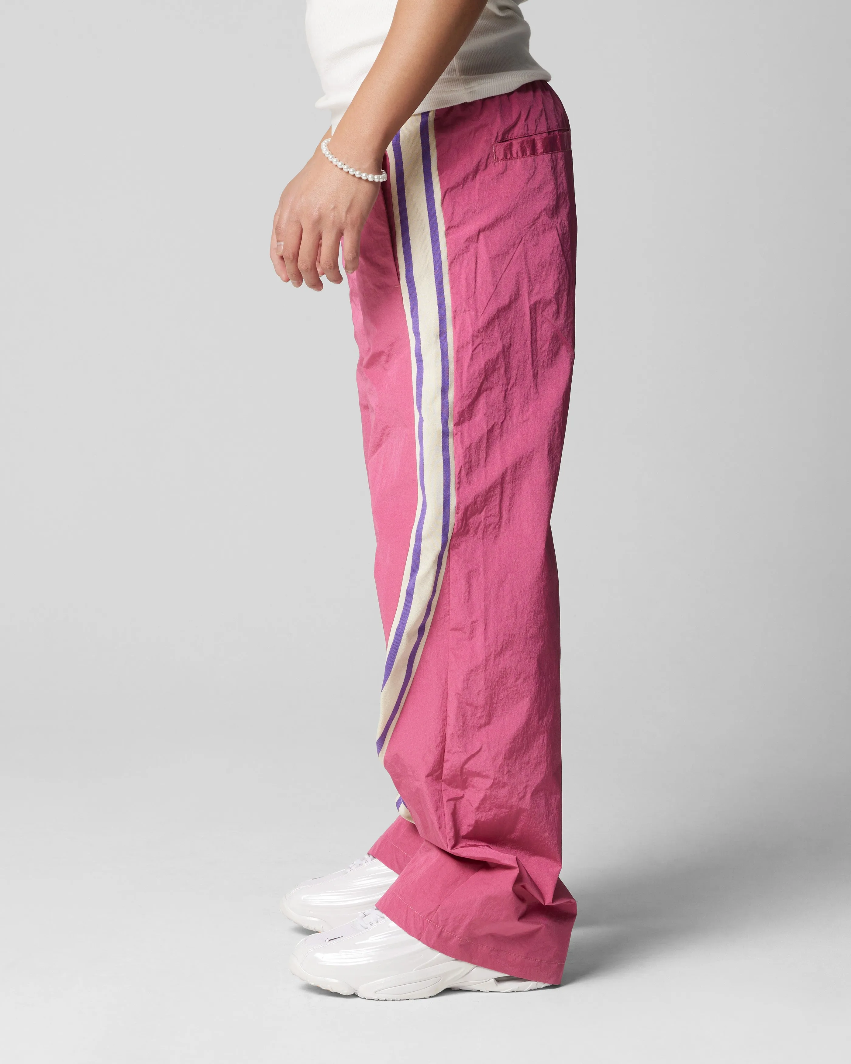 Loiter Wave Break Track Pants Pink