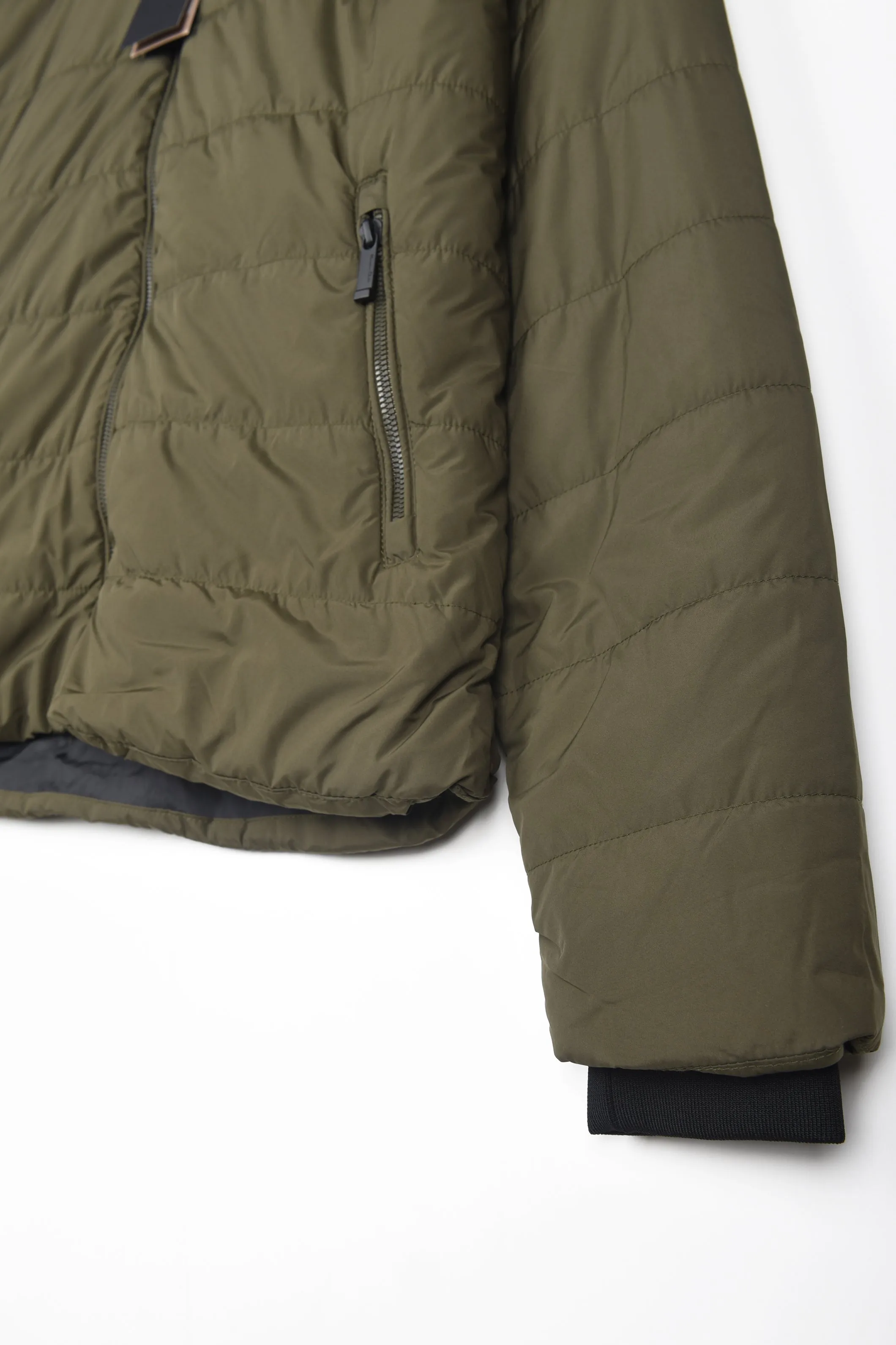 MASSIMO DUTTI HOODED LIGHT WEIGHT PUFFER