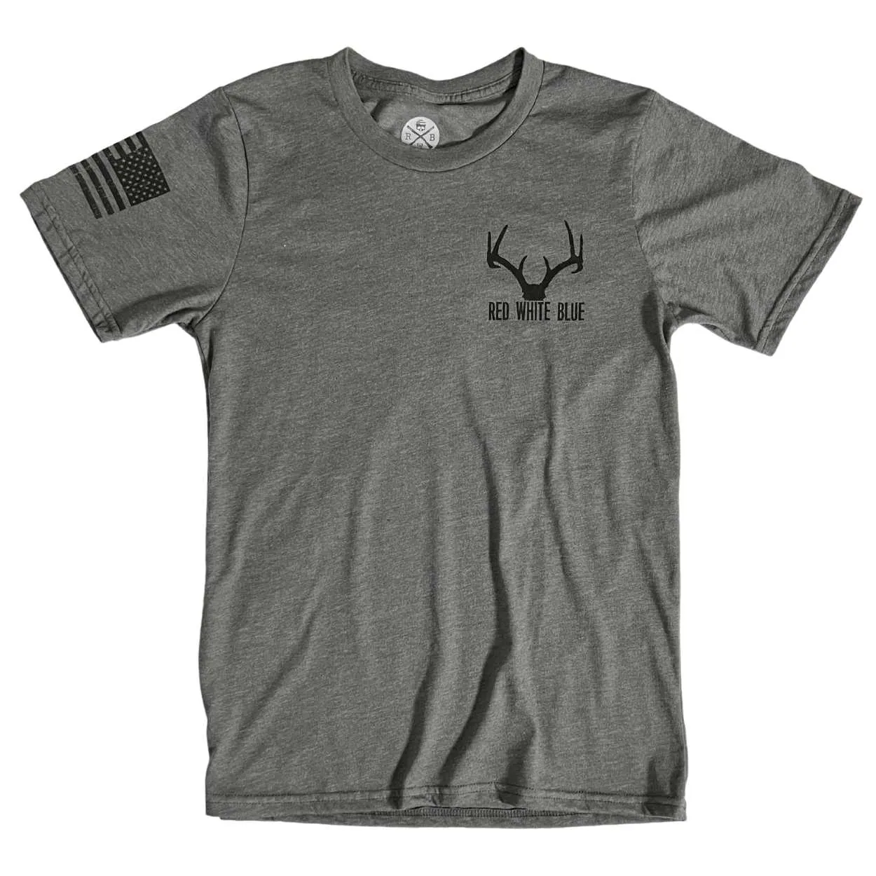 Men's Buck American Flag Hunting T-Shirt