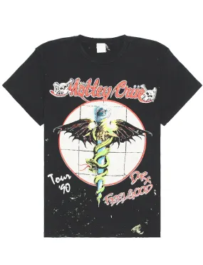 Motley Crue Dr Feelgood Crew Tee, Coal Pigment