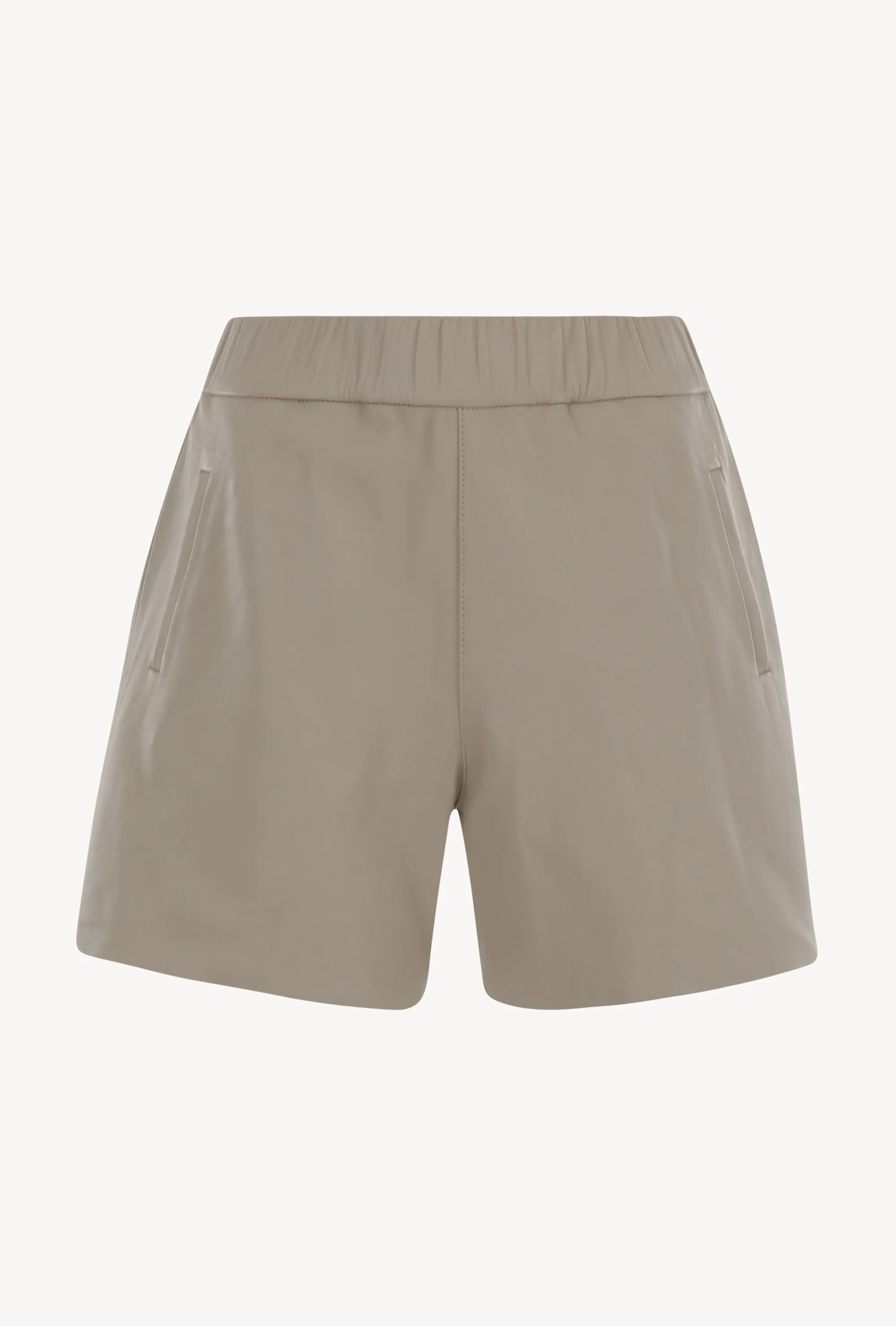 Off White Leather Culotte Shorts