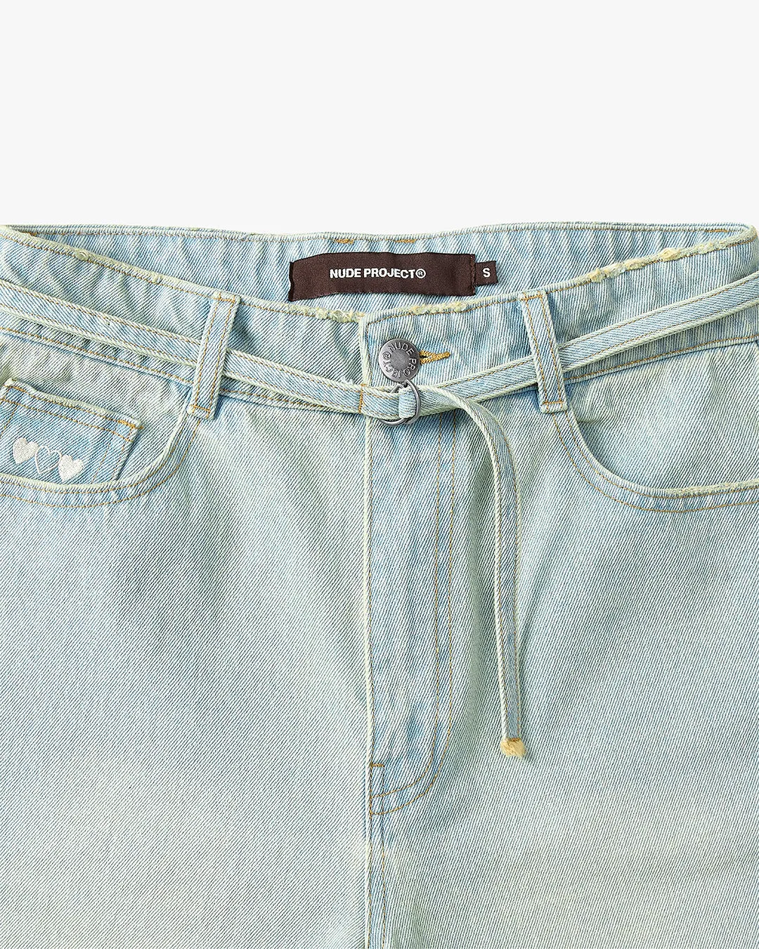 OLD BAGGY DENIM SHORTS SAND DUST