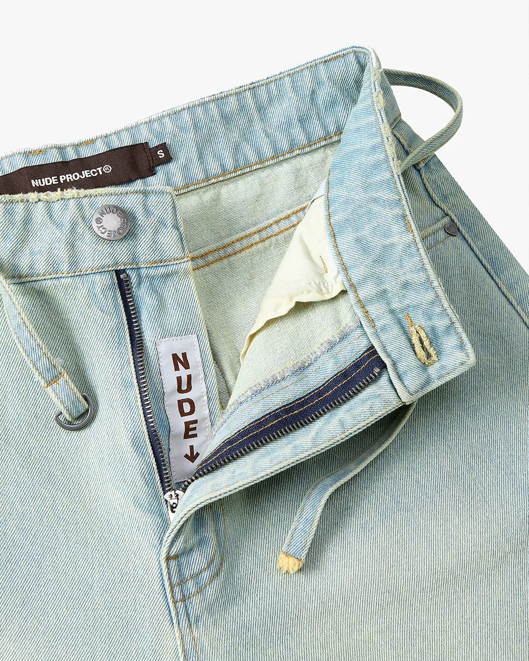 OLD BAGGY DENIM SHORTS SAND DUST