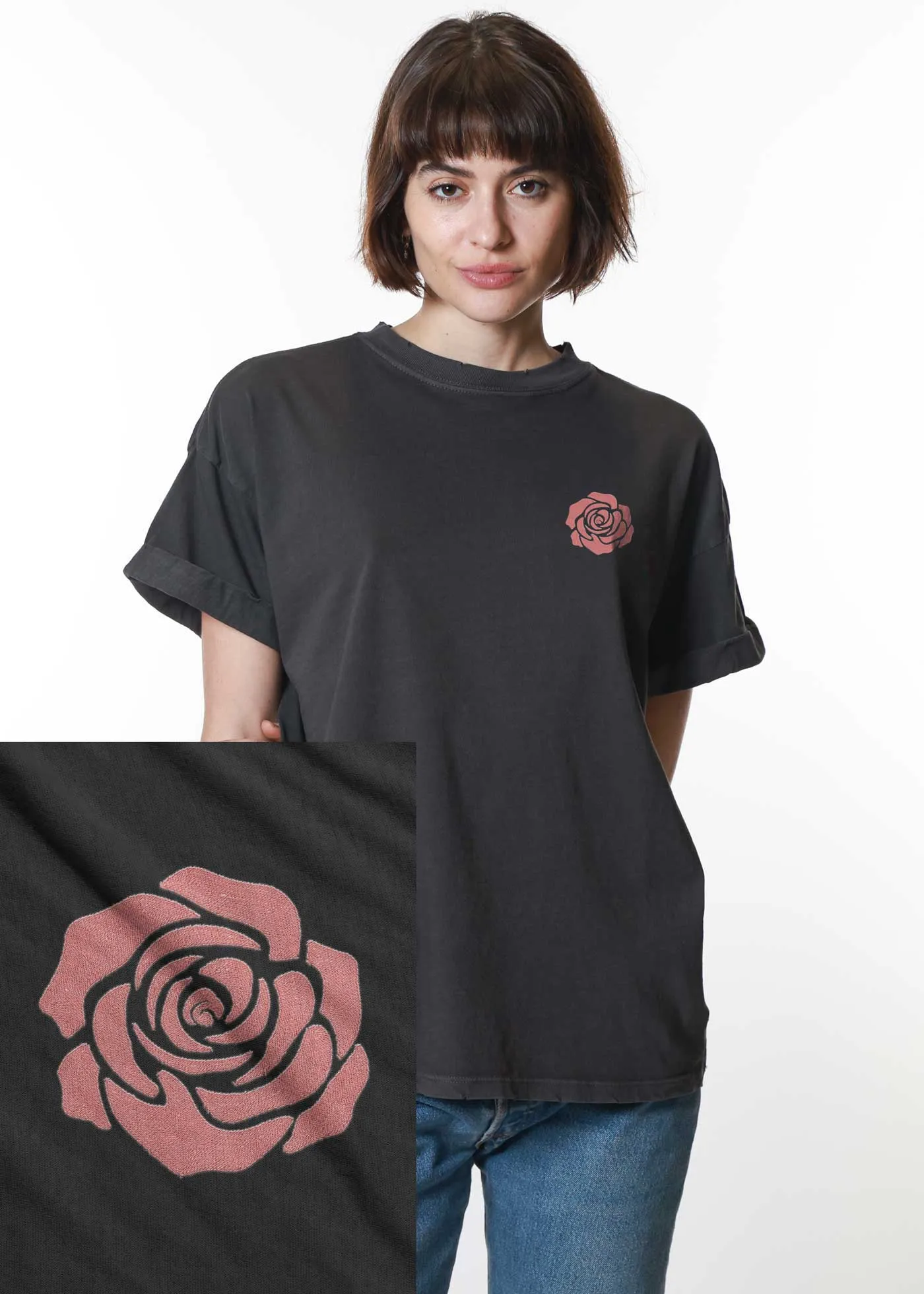 rose logo graphic tee