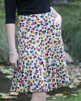 Seven Year Skirt in Gather Print by Effie's Heart - Size M