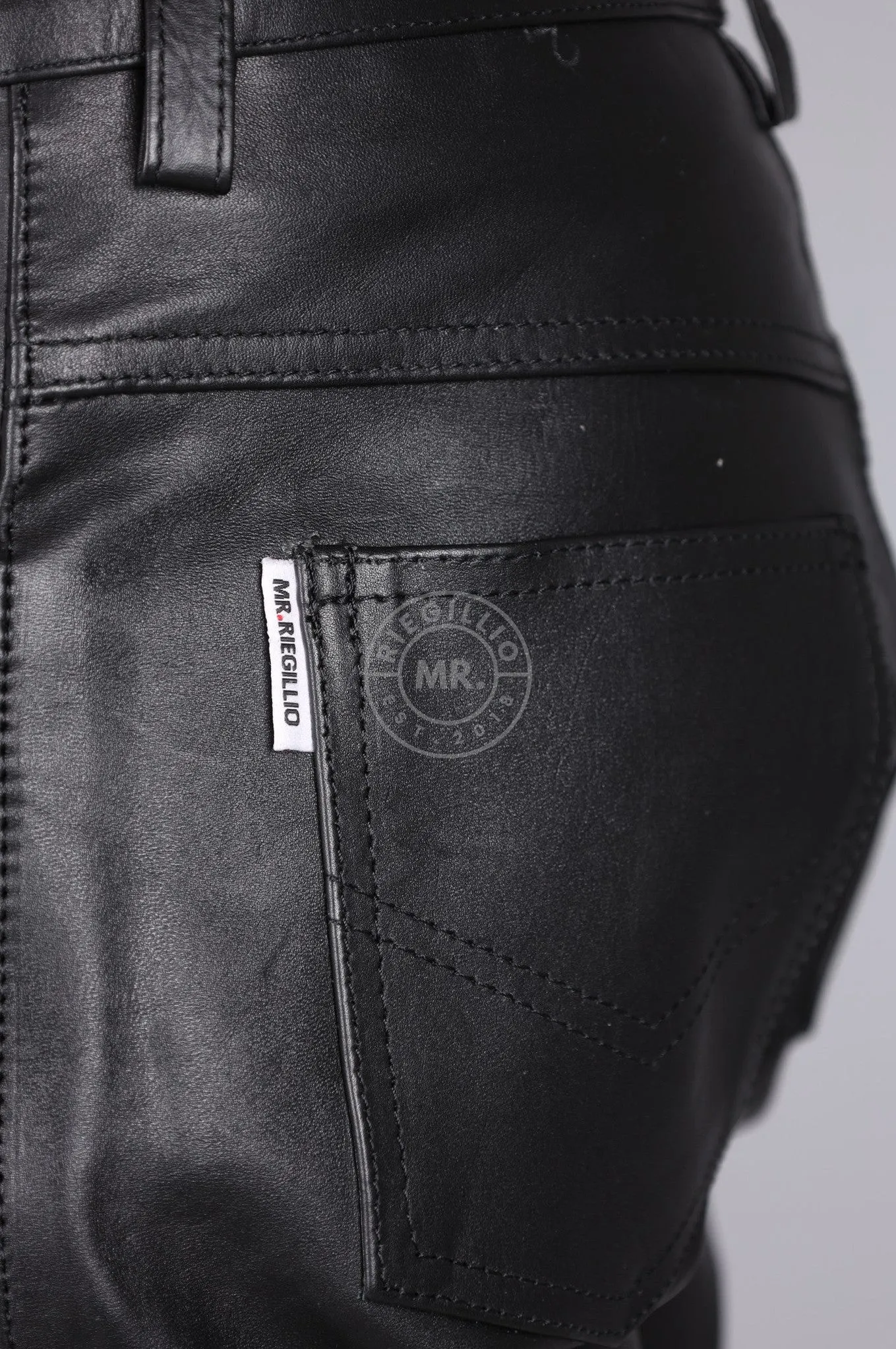 The New Black Leather 5 Pocket Short