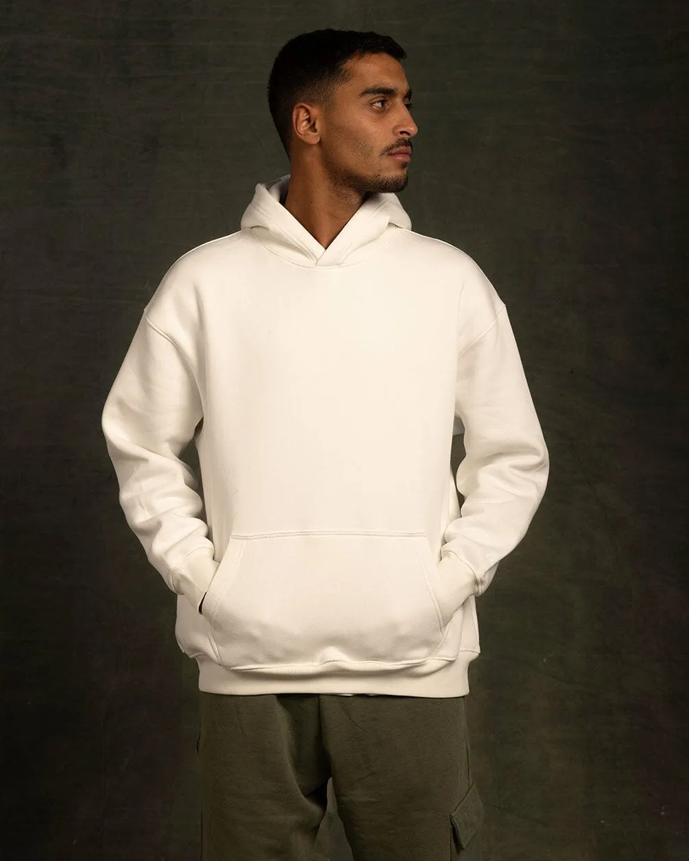 White Basic Hoodie