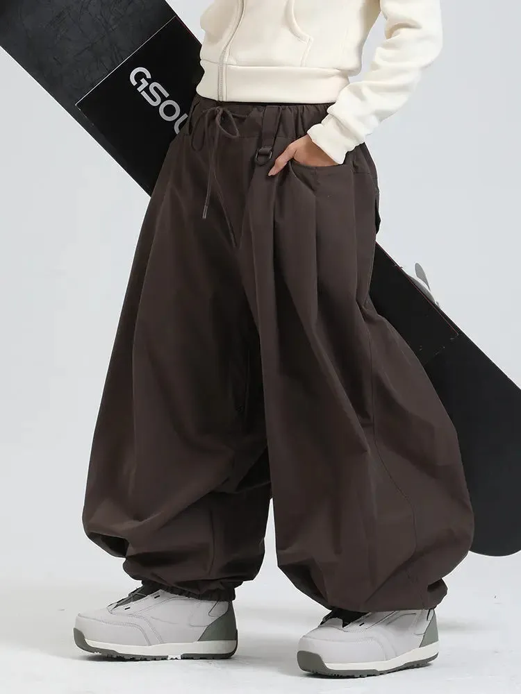 Women's Oversized Sports Trousers Super Baggy Snow Pants